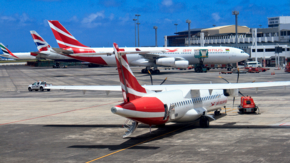 Air Mauritius Flugzeuge am Gate in Port Louis Foto iStock Mascarenen.jpg